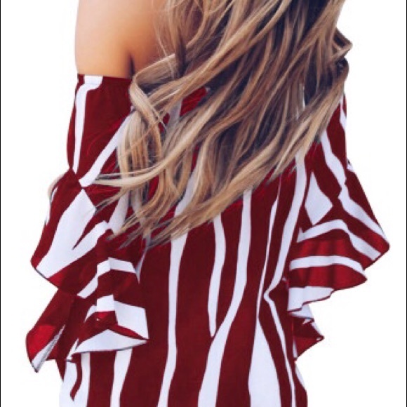 Women's Off-Shoulder Zebra Print Blouse - Picture 5 of 10